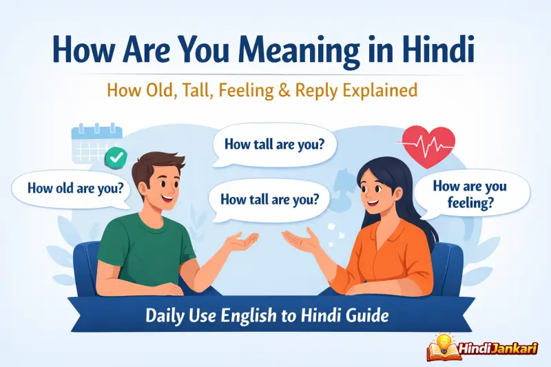 How Are You Meaning in Hindi: How Old, Tall, Feeling, Reply Explained