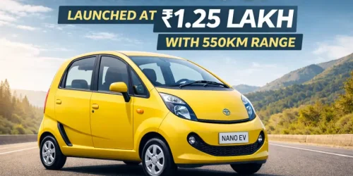 Tata Nano EV लॉन्च: ₹1.25 लाख कीमत, 550Km लंबी रेंज और शानदार फीचर्स